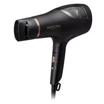 KOIZUMI KHD-W900-K Monster Double Fund Dryer 1300W Large Air Volume Black