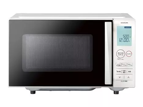 Koizumi Single Function Microwave Oven 18L Flat Table Hertz Free Automatic Warming Large Character Display Simple Operation White KRD-1871/W