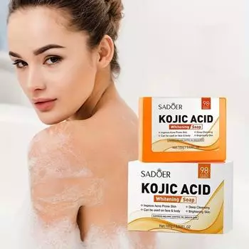 Койевая кислота АРБУТИН, отбеливающее мыло, мыло ручной работы, мыло для душа, мыло для чистки тела 100g