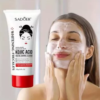 Койевая кислота Gentle Control Control Cleanser Очищающее и не вызывающее раздражения очищающее средство для лица