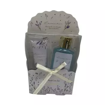Koji Company Little Hand Care Set Lavender Field Gift Box Hand Cream 20ml Hand Gel 60ml Set 172621 лавандовый
