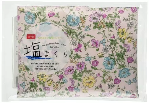 Koji Company Salt Pillow Fiorfata 30cm x 20cm Made in Japan Floral Pattern Pink 140142