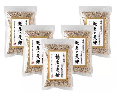 Kojiya Honten сушеный ячменный кодзи 350 г x 5 в Ячменный кодзи из Кюсю после Без добавок Идеально подходит для приготовления мисо [Основан в 1689] (500г