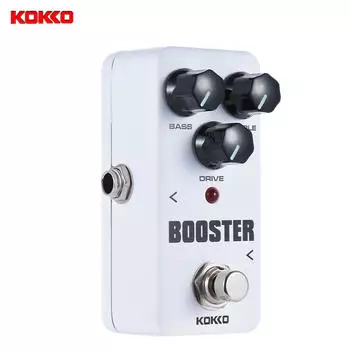 KOKKO FBS2 Mini Booster Pedal Портативная 2-полосная педаль эквалайзера для гитары