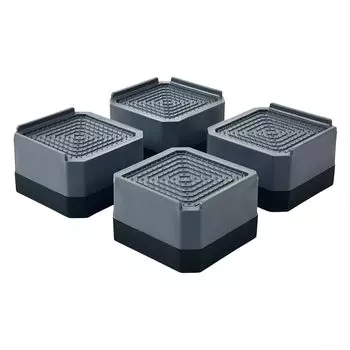 KOKOBI Подставка для стиральной машины Поднятая резина 4 Регулируемая предотвращает появление царапин на Вместимость загрузки Приблизительно стиральная машина для сушки и приподнятая