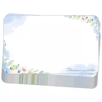 Kokoro Seal Mini Message Card Размер визитной карточки 100 листов Сделано в Японии Высококачественная бумага Ao no Sunahama K-J12