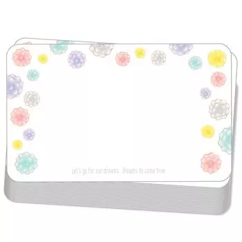 Kokoro Seal Mini Message Card Размер визитной карточки 100 листов Сделано в Японии Высококачественная бумага Konpeito K-J08