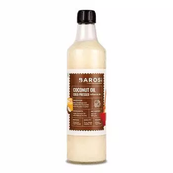 Кокосовое масло холодного отжима (750 мл), Cold Pressed Coconut Oil, Barosi