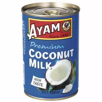 Кокосовое молоко AYAM Premium 400 мл добавки Среднецепочечные жирные кислоты Халяль (Нет 15,9% сертифицированных)