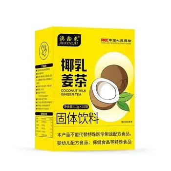 Кокосовое молоко, имбирный чай, кокосовый порошок, молочный коктейль, чайный порошок с молоком