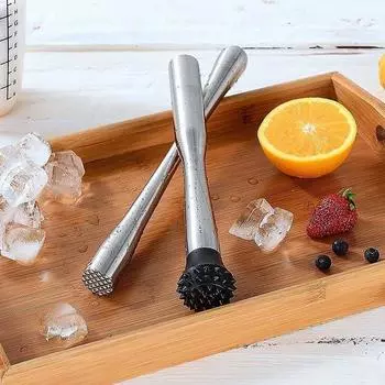 Коктейль Мадлер Дробилка Инструменты Дробление льда Молоток Барная посуда Миксер Фруктовый напиток Нержавеющая сталь серебряный