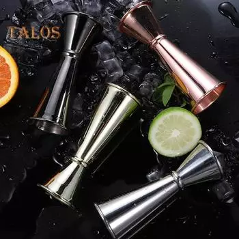 Коктейльный джиггер из нержавеющей стали, 1/2 унции, измерительный инструмент для бармена для коктейлей, конструкция с двойной головкой, сверхмощный джиггер для барменов чёрный