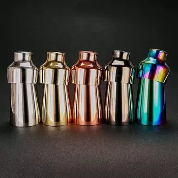 Коктейльный шейкер для бара Calabrese, 550 мл, бутылка из нержавеющей стали, шейкер для коктейлей, незаменимая посуда для бара, барный инструмент для бармена, вечерние напитки чёрный