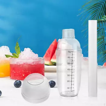 Коктейльный шейкер емкостью 24 унции для приготовления напитка для приготовления напитка со шкалой, бутылка для миксера для чая со льдом