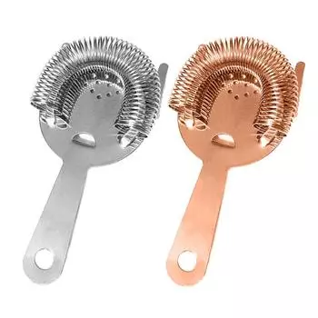 Коктейльный стрейнер Hawthorn Strainer Bar Ice Strainer Проволочный барный сито для смешанных напитков из нержавеющей стали серебряный