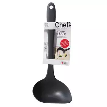 KOKUBO Chef Tool Ladle Easy Grip BPA Free Black