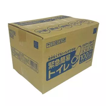 KOKUBO Emergency Portable 100 Сделано в Disaster Disaster Plastic Individually Emergency Use Toilet, Uses, Japan, Coagulant, Car, Prevention, Portable, чёрный
