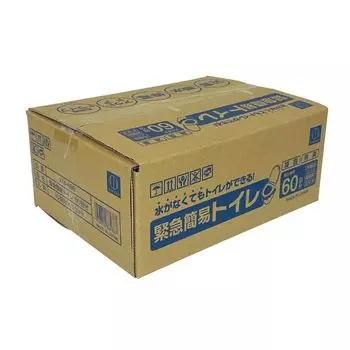 KOKUBO Emergency Portable 60 Сделано в Disaster Disaster Plastic Individually Emergency Use Toilet, Uses, Japan, Coagulant, Car, Prevention, Portable, чёрный