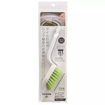 KOKUBO V Cut Kitchen Brush Cleaning Tool Green