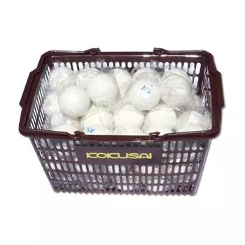 Kokusai Practice Soft Tennis Ball KS Soft Tennis Ball V77 White 5 Dozen Basket белый