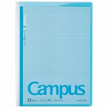 KOKUYO Блокнот Campus Cover с карманом для хранения отпечатков A4, синий № 621A-B [Комплект из 5 книг для оптовой покупки]
