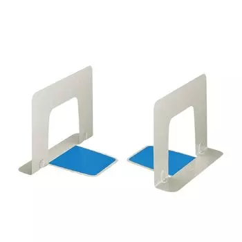KOKUYO Bookend Wide Light Gray with Anti-Slip BS-39NM