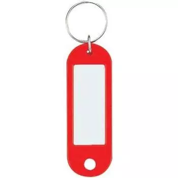 KOKUYO Брелок для ключей с именем, красный, 50 шт. красный