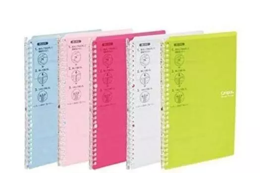 KOKUYO Campus Binder [Smart Ring] PP Cover B5 Vertical 26 Holes Lu-SP700NLBLPPTYG 5 Colors 5 Books Set