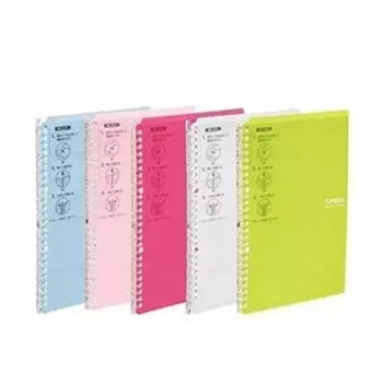 KOKUYO Campus Binder Smart Ring PP Cover B5 Vertical 26 Holes Lu-SP700NLB/LP/P/T/YG 5 Colors 5 Books Set