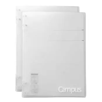 KOKUYO Campus Binder that can be used like a notebook B5 ring transparent set 22 2-book AMru-NP704TX2