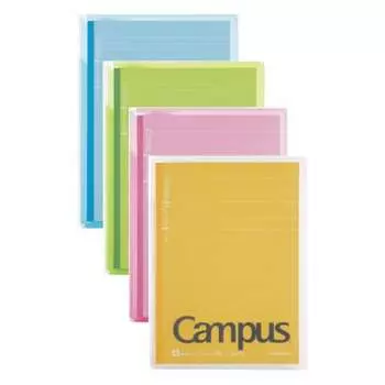 KOKUYO Campus Cover Note with Print Storage Pocket No-623A 4 Color Set