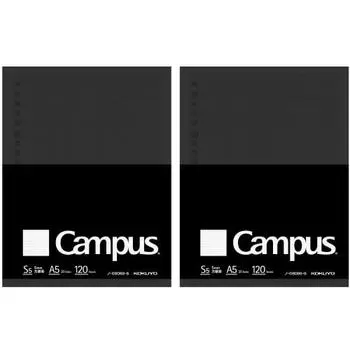 KOKUYO Campus Loose Leaf Biz Graph Ruled A5 120 Sheets 2 Books No-G806S-5X2