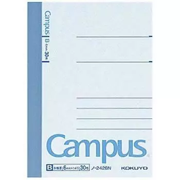 KOKUYO Campus Note A7 Деформированный B Линованный 6 мм 30 листов x 10 книг
