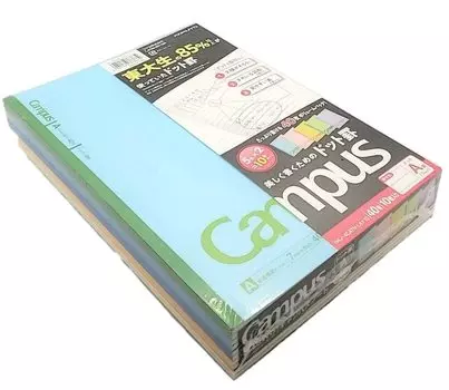 KOKUYO Campus Note Dotted Ruled Colors Pack of 10 Books B5 A Ruled 40 Sheets