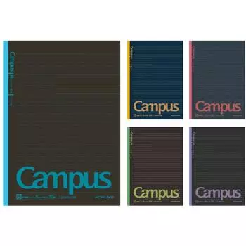 KOKUYO Campus Note Limited, черный цвет, 5 книг, в горошек, с линейкой B, No-3CBTN-L22X5