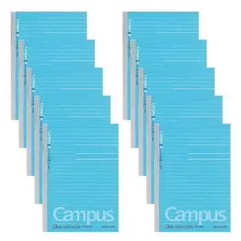 KOKUYO Campus Note, пунктирная линейка, B6 B, 40 листов, 10 книг, набор № 211BTNX10