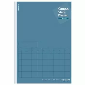 KOKUYO Campus Notebook Study Planner 2 Weeks Ruled A5 Navy 2 Book Set No-Y82LT-DBX2SET