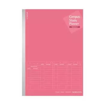 KOKUYO Campus Notebook Study Planner Weekly линованный A5 розовый No-Y82MW-RP