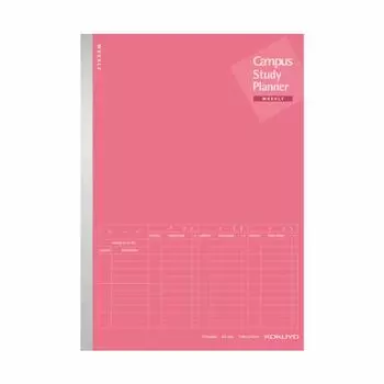 KOKUYO Campus Notebook Study Planner Weekly линованный A5 розовый No-Y82MW-RP розовый