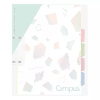 KOKUYO Campus Print Easy to Bind 2 Hole Loose Leaf Binder A4 Limited Mineral Color Sorbet Blue Ru-PP158-L4LB