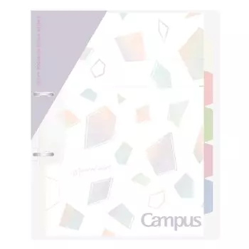 KOKUYO Campus Print Easy to Bind 2 отверстия скоросшиватель A4 Limited Mineral Color Sheer Purple Ru-PP158-L4V