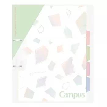 KOKUYO Campus Print Easy to Bind 2 Hole Loose Leaf Binder A4 Limited Mineral Color Pistachio Green Lu-PP158-L4LG