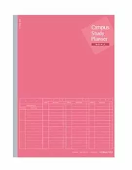 KOKUYO Campus Study Planner Weekly линованный A5 розовый набор (Блокнот) No-Y82MW-RP 5-Book розовый