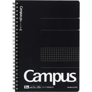 KOKUYO Campus Twin Ring A5 Square Ruled Cutoff x 5