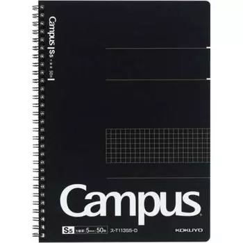 KOKUYO Campus Twin Ring grid ruled cutoff x 5 Semi-B5