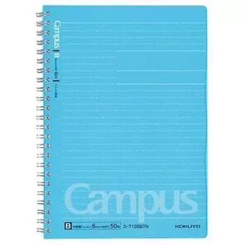 KOKUYO Campus Twin Ring Notebook A5 Ruled B Sheets of 10 Dotted Line Ruled.50 -T135BTN [Set Books]
