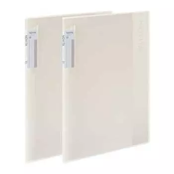 KOKUYO Clear Book Novita Fixed Type A4 20 Sheets White 2 Book Set La-NV20WX2SET