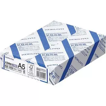 KOKUYO Copy Paper PPC Paper Common Paper FSC Certified 64G 500 Sheets A5 KB-30N