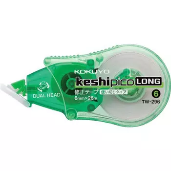 KOKUYO Correction Tape Kesipiko Long Midori 6mm x 26m TW-296