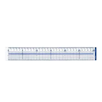KOKUYO Cutter Ruler 30cm Wave Scale Large Numbers CL-RC30